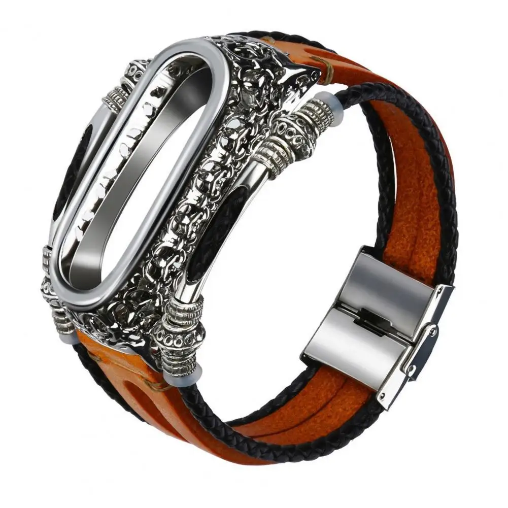 Watch Band Retro Faux Leather Hollow Bracelet Strap Wristband Replacement for Xiaomi Mi Band 4/5/6/NFC
Watch Band Retro Faux Leather Hollow Bracelet Strap Wristband Replacement for Xiaomi Mi Band 4/5/6/NFC