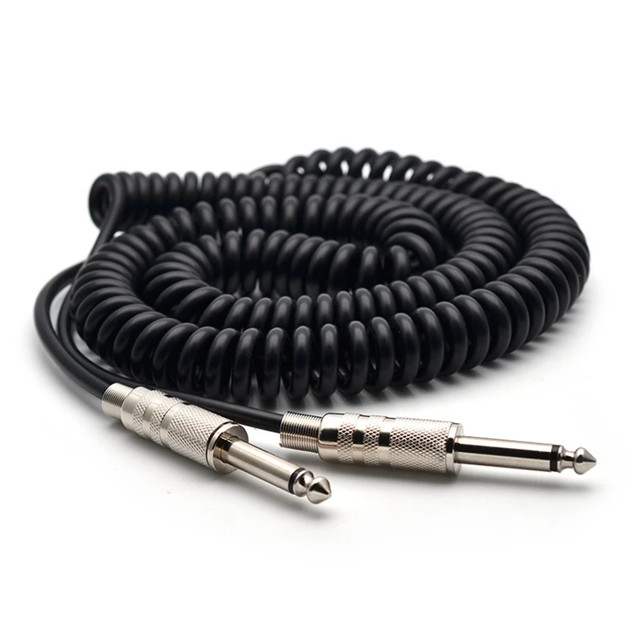 Guitar Spring Cable 6.35/6.5 Guitar Bass Audio Cable Shield Wire 5M For Connecting the Sound of the Electric Guitar
Guitar Spring Cable 6.35/6.5 Guitar Bass Audio Cable Shield Wire 5M For Connecting the Sound of the Electric Guitar