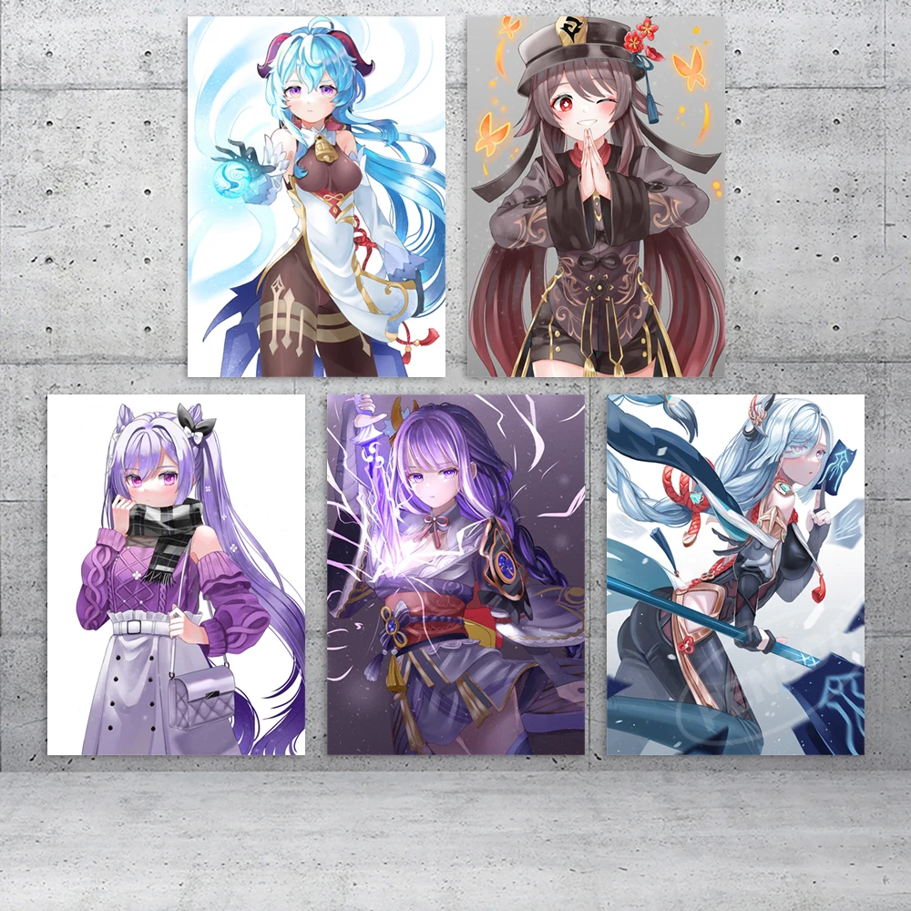 Canvas Genshin Impact Painting Hu Tao Wall Art Beelzebul HD Printing Keqing Poster Game Home Decor Living Room Modular Pictures
Canvas Genshin Impact Painting Hu Tao Wall Art Beelzebul HD Printing Keqing Poster Game Home Decor Living Room Modular Pictures