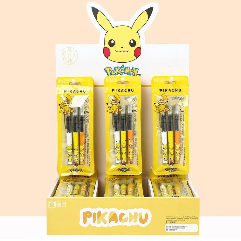 Wholesale Pokemon Pikachu straight liquid pen pull side bag student cartoon writing gel pen black 0.5mm office stationery
Wholesale Pokemon Pikachu straight liquid pen pull side bag student cartoon writing gel pen black 0.5mm office stationery