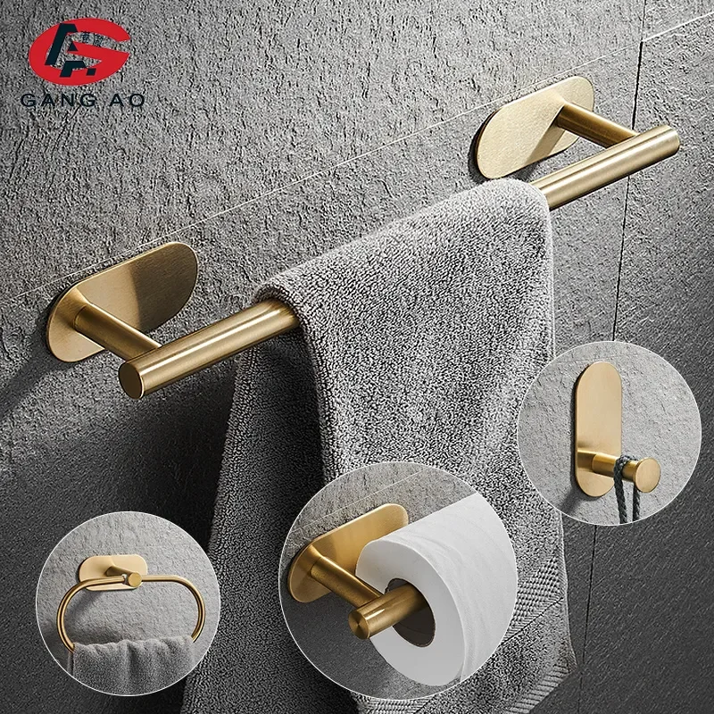 NEW2023 Brushed Gold Stainless Steel Round Wall Mounted Hand Towel Bar Rack Toilet Paper Holder Hooks Bathroom Accessories Hardw
NEW2023 Brushed Gold Stainless Steel Round Wall Mounted Hand Towel Bar Rack Toilet Paper Holder Hooks Bathroom Accessories Hardw