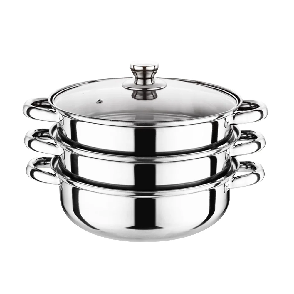 28cm Kitchen Easy Clean Cookware Space Saving Steamer Pot With Handles Stainless Steel Dual Use Home 3 Tier Food Maker Insulated
28cm Kitchen Easy Clean Cookware Space Saving Steamer Pot With Handles Stainless Steel Dual Use Home 3 Tier Food Maker Insulated