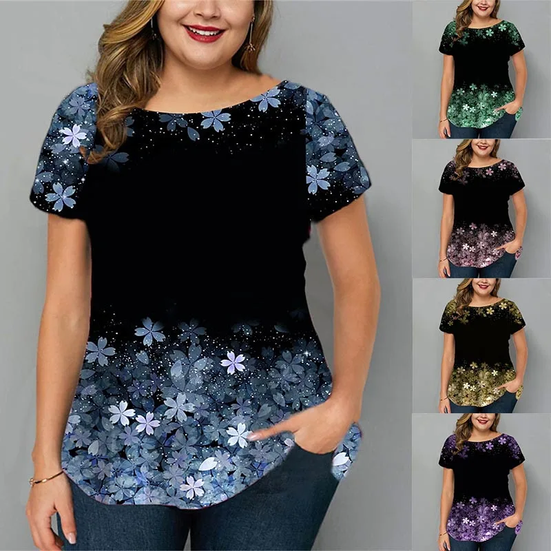 2022 New Oversized Women T Shirts Summer 2022 New Casual Short Sleeve Loose Size Tops Ladies 3D Floral Print Tee Comfort Tops
2022 New Oversized Women T Shirts Summer 2022 New Casual Short Sleeve Loose Size Tops Ladies 3D Floral Print Tee Comfort Tops