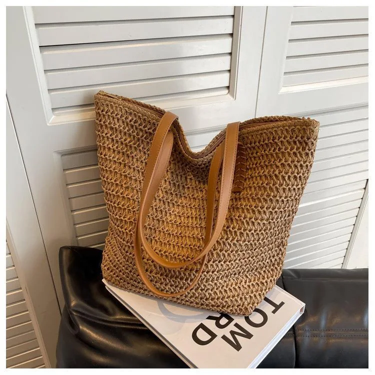 Hand-woven Women's Shoulder Handbad Bohemian 2023 Summer Fashion Straw Beach Tote Bag Travel Shopper Weaving Shopping Bags
Hand-woven Women's Shoulder Handbad Bohemian 2023 Summer Fashion Straw Beach Tote Bag Travel Shopper Weaving Shopping Bags