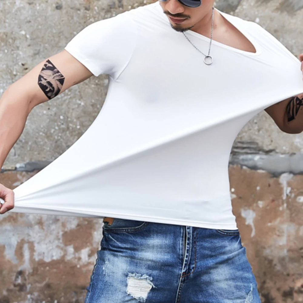 Men Summer Short Sleeve O Neck Slim FIt T-Shirt Male Skinny Muscle Tee Tops Fashion Male Casual Sport Gym Fitness Solid Color
Men Summer Short Sleeve O Neck Slim FIt T-Shirt Male Skinny Muscle Tee Tops Fashion Male Casual Sport Gym Fitness Solid Color