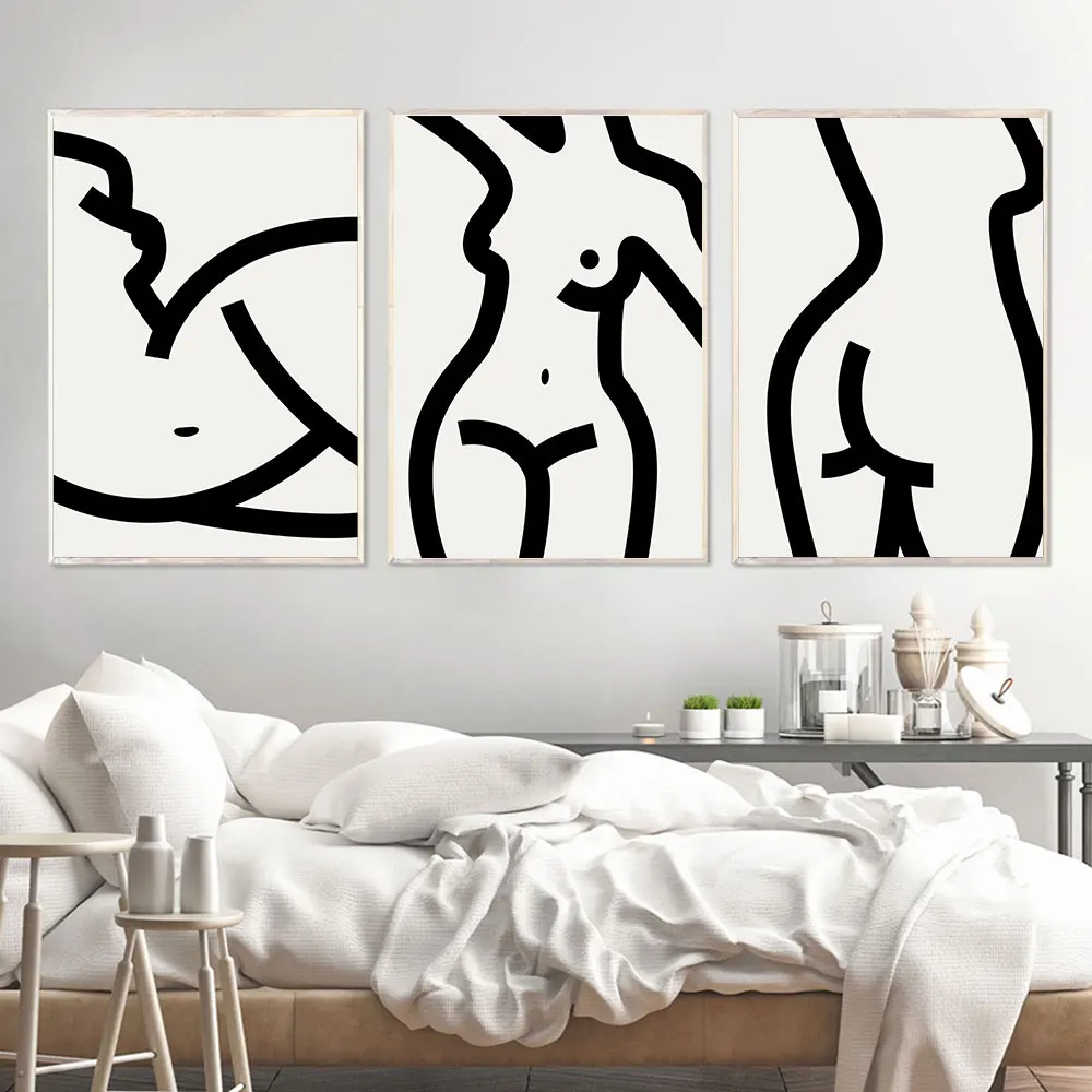 Woman One Line Drawing Art Canvas Painting Abstract Female Nude Figure Poster Girl Body Minimalist Print Nordic for Home Decor
Woman One Line Drawing Art Canvas Painting Abstract Female Nude Figure Poster Girl Body Minimalist Print Nordic for Home Decor