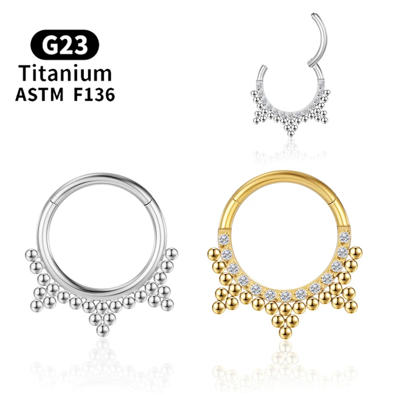 ASTM F136 titanium perforated Indian nose ring perforated ring spacer and diamond drop The entire earrings titanium body jewelry
ASTM F136 titanium perforated Indian nose ring perforated ring spacer and diamond drop The entire earrings titanium body jewelry