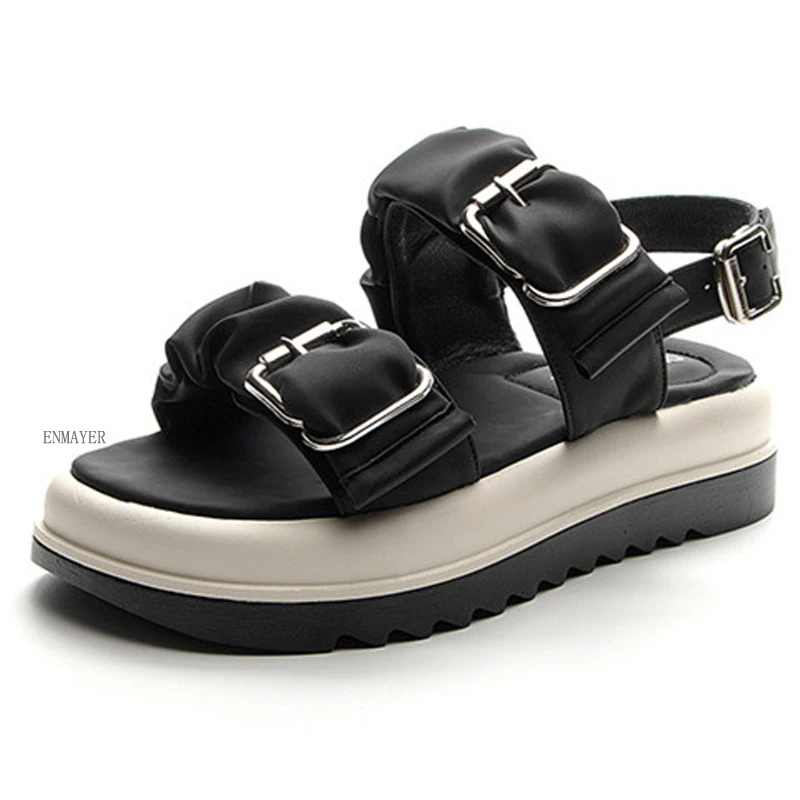 Кожаные сандалии на платформе для женщин, новинка 2023, повседневные Модные праздничные пляжные спортивные сандалии, увеличивающие рост, подходящие ко всему
Кожаные сандалии на платформе для женщин, новинка 2023, повседневные Модные праздничные пляжные спортивные сандалии, увеличивающие рост, подходящие ко всему