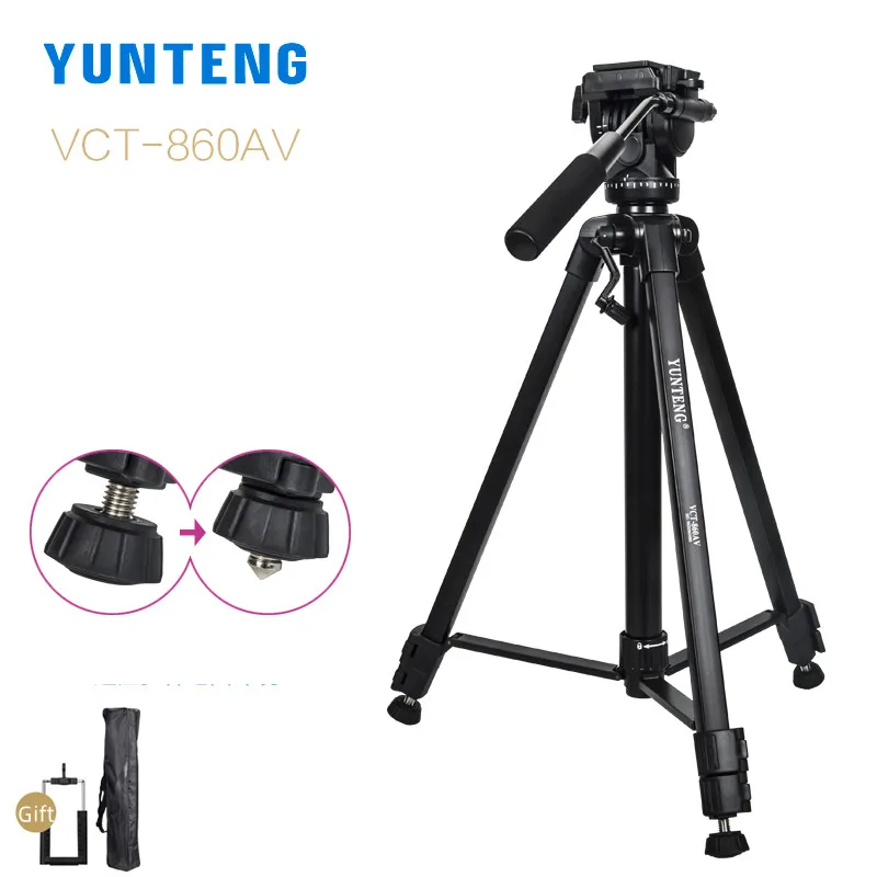 YUNTENG VCT-860AV Aluminum Professional Tripod Handheld Damping Hydraulic Head for Digital SLR Camera DV Photographic Equipment
YUNTENG VCT-860AV Aluminum Professional Tripod Handheld Damping Hydraulic Head for Digital SLR Camera DV Photographic Equipment