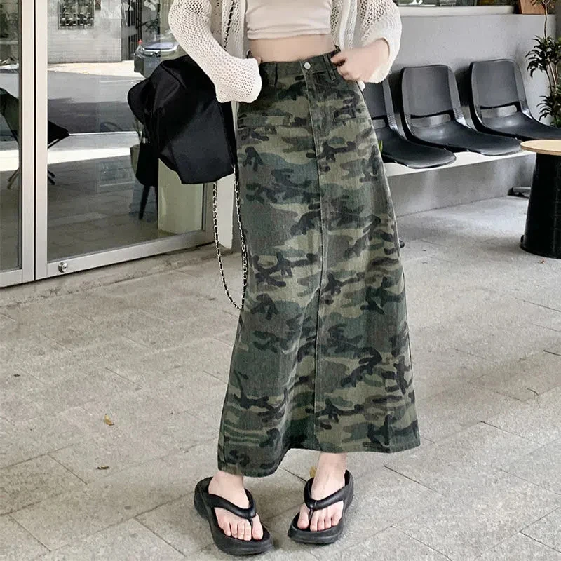 MEXZT S-4Xl Camouflage Denim Midi Skirts Women Y2K Streetwear Slit A Line Jeans Skirt Oversized Vintage High Waist Split Skirt
MEXZT S-4Xl Camouflage Denim Midi Skirts Women Y2K Streetwear Slit A Line Jeans Skirt Oversized Vintage High Waist Split Skirt