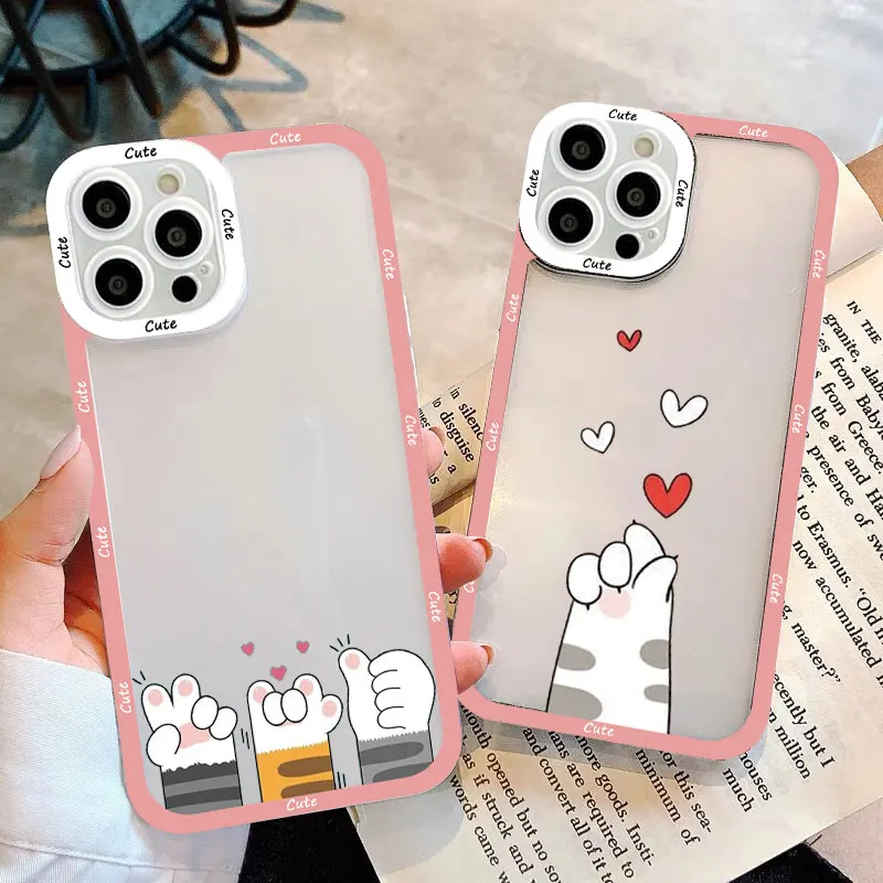 Lovely Interesting Cartoon Cat Paw Clear Phone Case For Iphone 14 13 12 11 Pro Max 7 8 14 Plus SE 2020 XS XR X Transparent Cover
Lovely Interesting Cartoon Cat Paw Clear Phone Case For Iphone 14 13 12 11 Pro Max 7 8 14 Plus SE 2020 XS XR X Transparent Cover