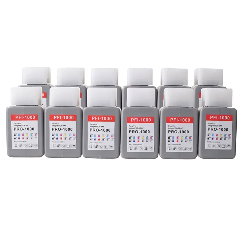 PFI-1000 80ML Compatible Ink Cartridge With Full Pigment Ink For Canon imagePROGRAF PRO-1000 PRO1000 Printer 12Colors
PFI-1000 80ML Compatible Ink Cartridge With Full Pigment Ink For Canon imagePROGRAF PRO-1000 PRO1000 Printer 12Colors