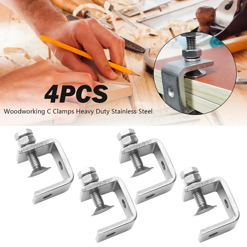 Corrosion-resistant C-clamp Jaw Small Desk Clamp 16-25mm Clamp Range Easy To Install Ractical Design Stainless Steel
Corrosion-resistant C-clamp Jaw Small Desk Clamp 16-25mm Clamp Range Easy To Install Ractical Design Stainless Steel