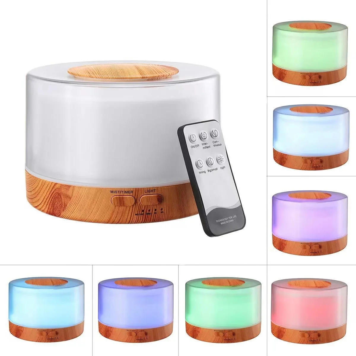 500ml Smart Home Aromatherapy Essential Oil Diffuser Air Humidifier With 7 LED Colors Humidifier umidificador de ar
500ml Smart Home Aromatherapy Essential Oil Diffuser Air Humidifier With 7 LED Colors Humidifier umidificador de ar