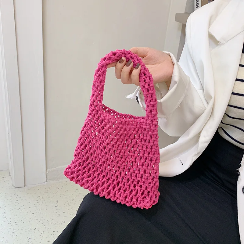 Summer Designer Handbags for Women 2023 Fashion Hand Woven Bags Cotton Rope Beach Bags Ladies Solid Color Hollow Out Bucket Bags
Summer Designer Handbags for Women 2023 Fashion Hand Woven Bags Cotton Rope Beach Bags Ladies Solid Color Hollow Out Bucket Bags