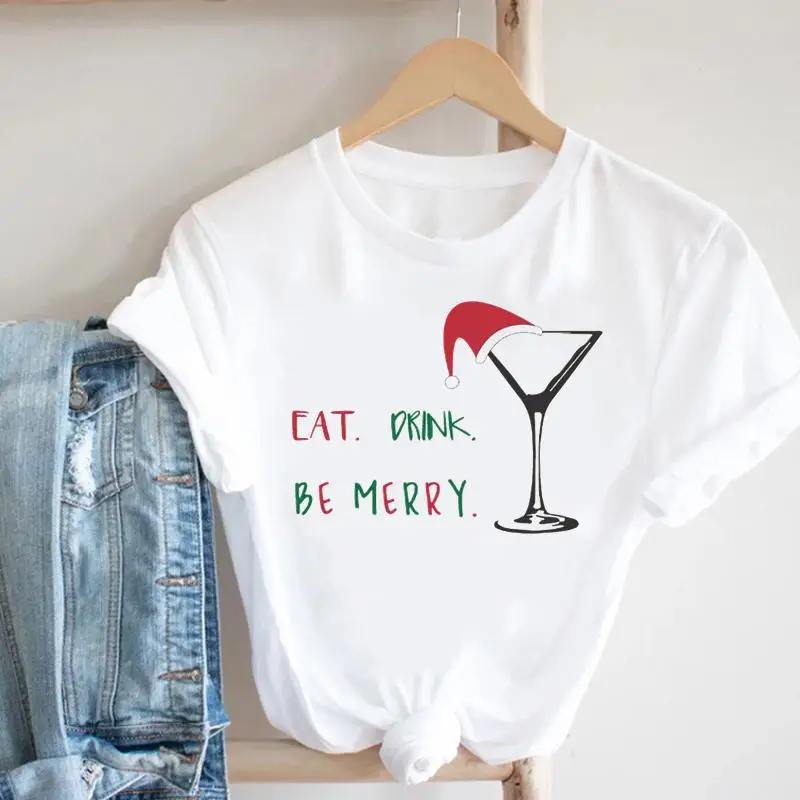 Women Holiday Wine Trend Style Merry Christmas New Year T Tee Fashion Pretty Nice Print Tshirt Top Cartoon Graphic T-shirt
Women Holiday Wine Trend Style Merry Christmas New Year T Tee Fashion Pretty Nice Print Tshirt Top Cartoon Graphic T-shirt