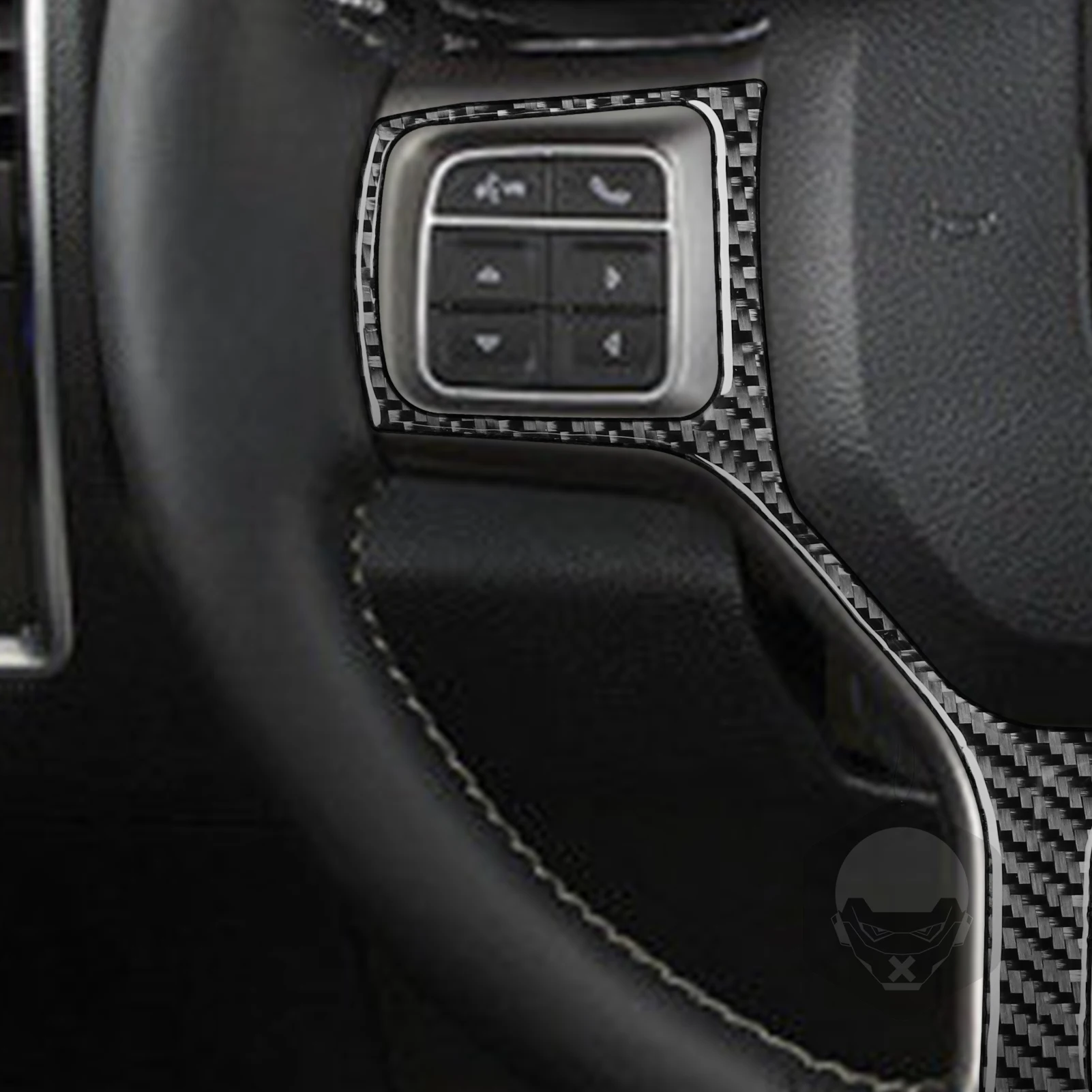 

For Dodge Ram 2013 2014 2015 Steering Wheel Sticker Cover Trim Real Carbon Fiber Car Stylling Accessori Interior