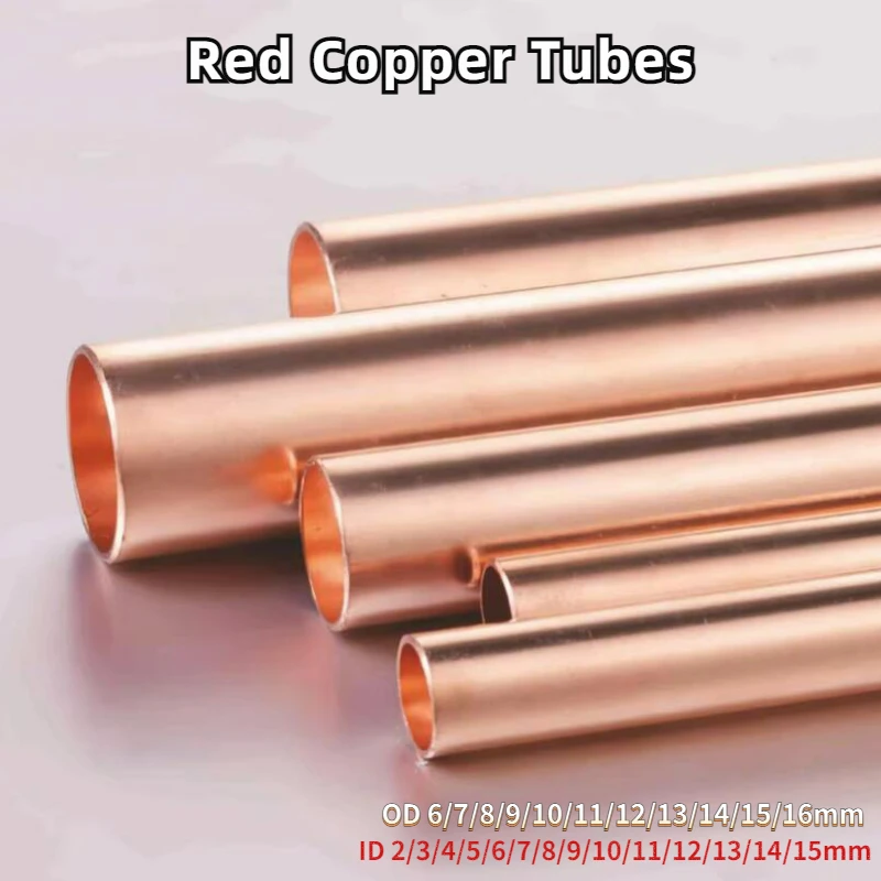 Красные медные трубы OD 6-16 мм 500 мм
Красные медные трубы OD 6-16 мм 500 мм