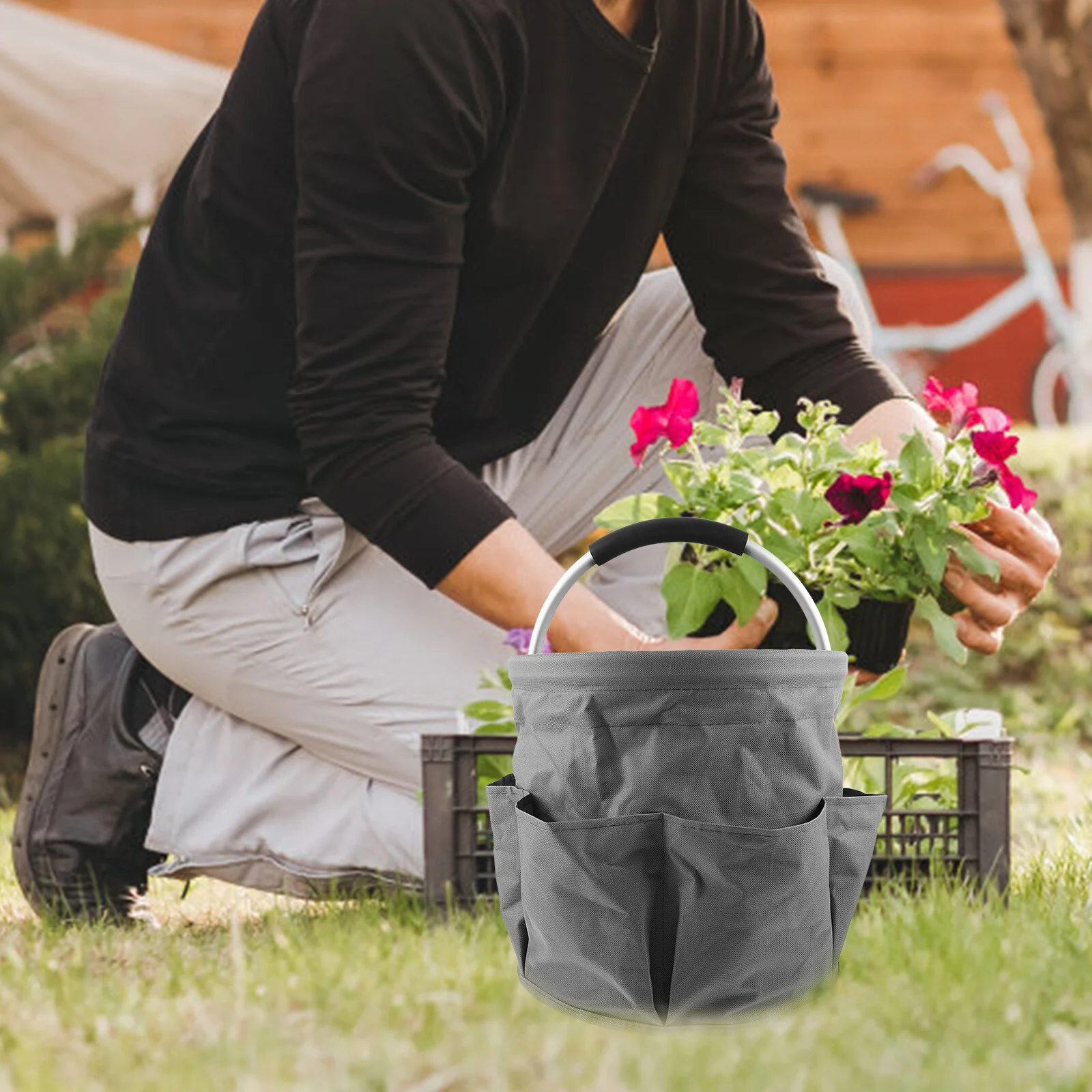 Repair Tool Garden Organizer Tools Holder Gardening Supply Electrician Handle Bag Tote
Repair Tool Garden Organizer Tools Holder Gardening Supply Electrician Handle Bag Tote