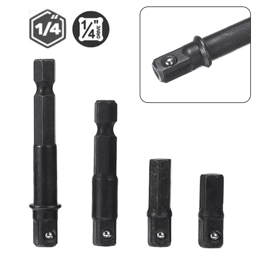 1/4pcs Drill Socket Adapter For Impact Driver 1/4 Inch Hex Shank To Square Socket Extension 25/30/50/65mm Tool Accessories
1/4pcs Drill Socket Adapter For Impact Driver 1/4 Inch Hex Shank To Square Socket Extension 25/30/50/65mm Tool Accessories