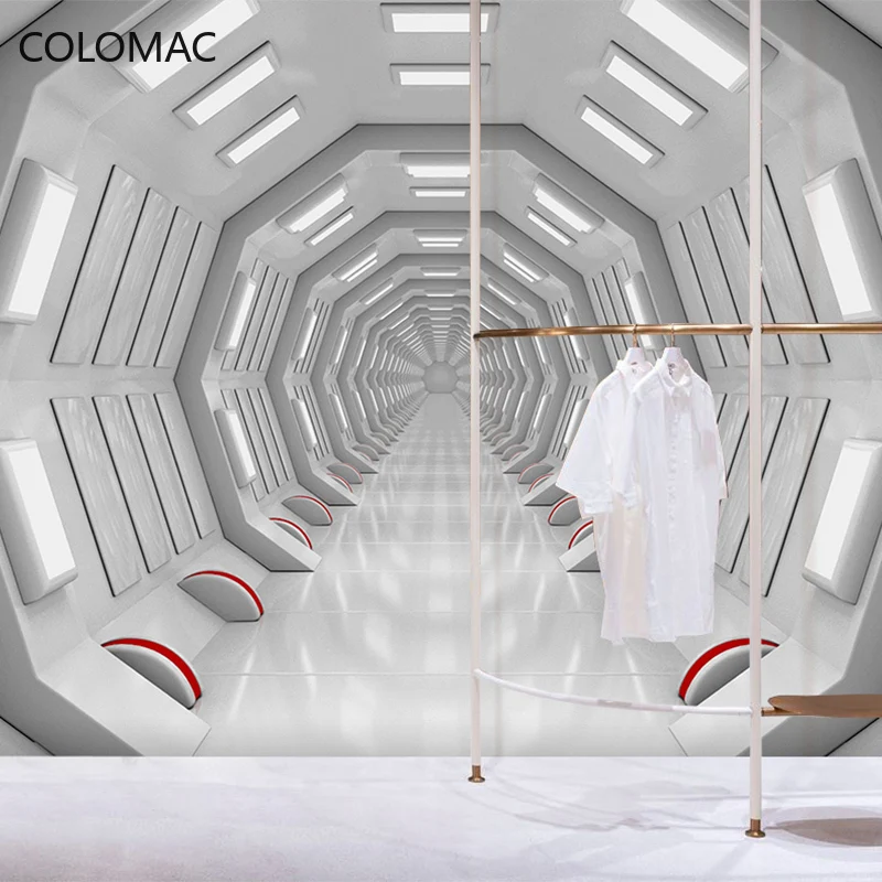 Colomac Custom Technology Sense Extended Space Space Capsule Wallpaper Clothing Store Simple Office Mural Dropshipping
Colomac Custom Technology Sense Extended Space Space Capsule Wallpaper Clothing Store Simple Office Mural Dropshipping