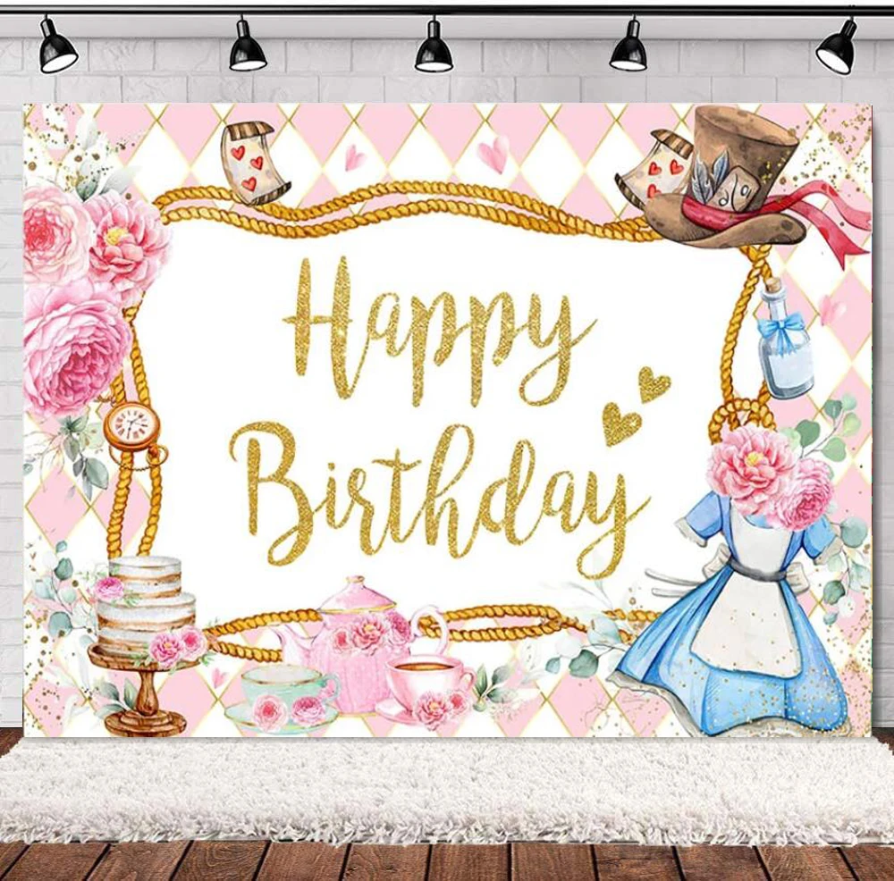 Photography Backdrop Tea Princess Party First Birthday Party in Wonderland Decorations Photo Background Banner Poster Photoshoot
Photography Backdrop Tea Princess Party First Birthday Party in Wonderland Decorations Photo Background Banner Poster Photoshoot