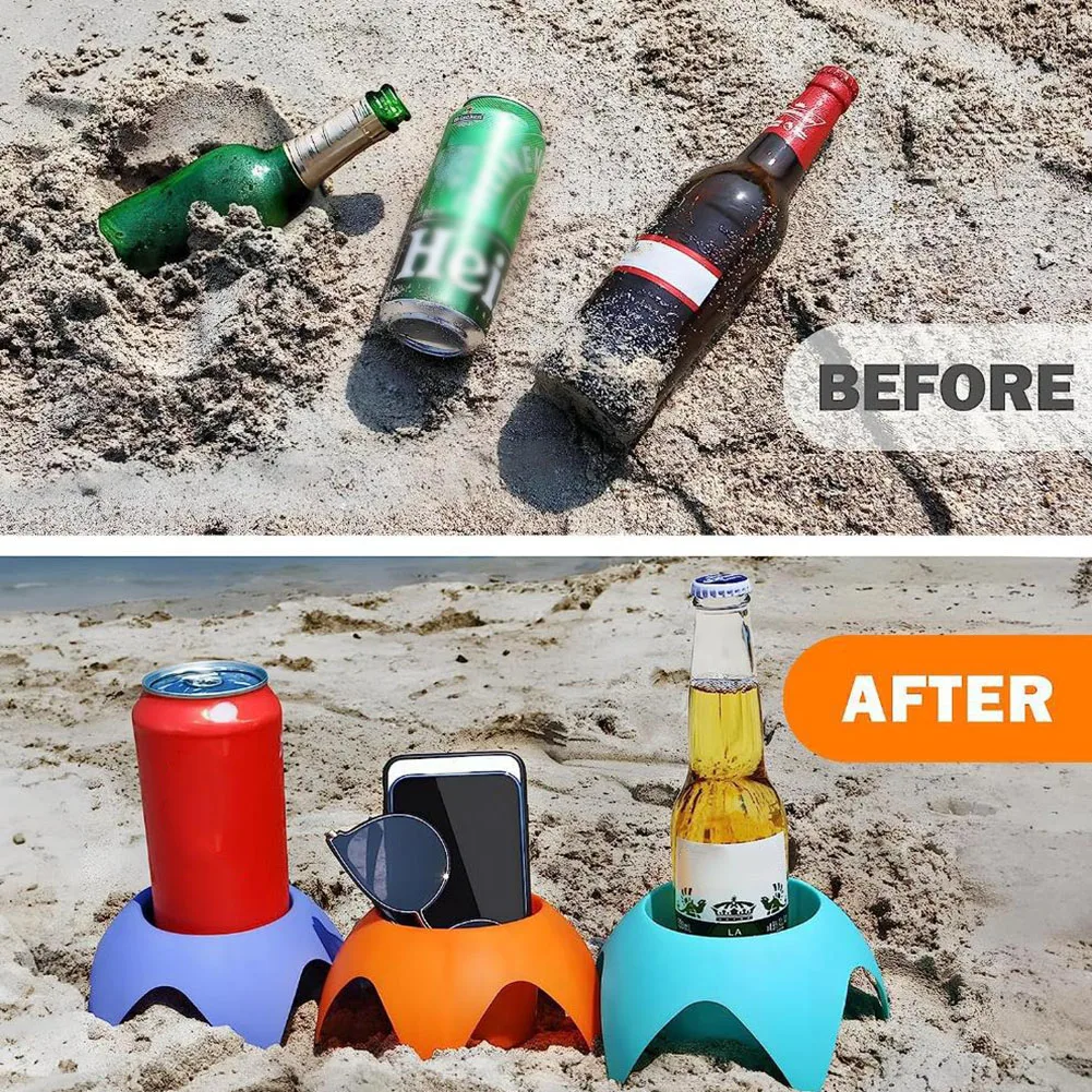 Durable Beach Coasters Cup Holder Set Universal Vacation Beach 17.5*16.5*15cm 340g Accessories Beverage Cup Tray
Durable Beach Coasters Cup Holder Set Universal Vacation Beach 17.5*16.5*15cm 340g Accessories Beverage Cup Tray