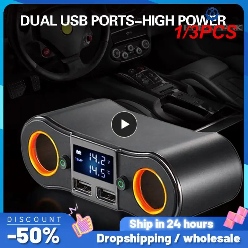 Разветвитель Прикуривателя с двумя USB-портами, 12-24 В, а
Разветвитель Прикуривателя с двумя USB-портами, 12-24 В, а