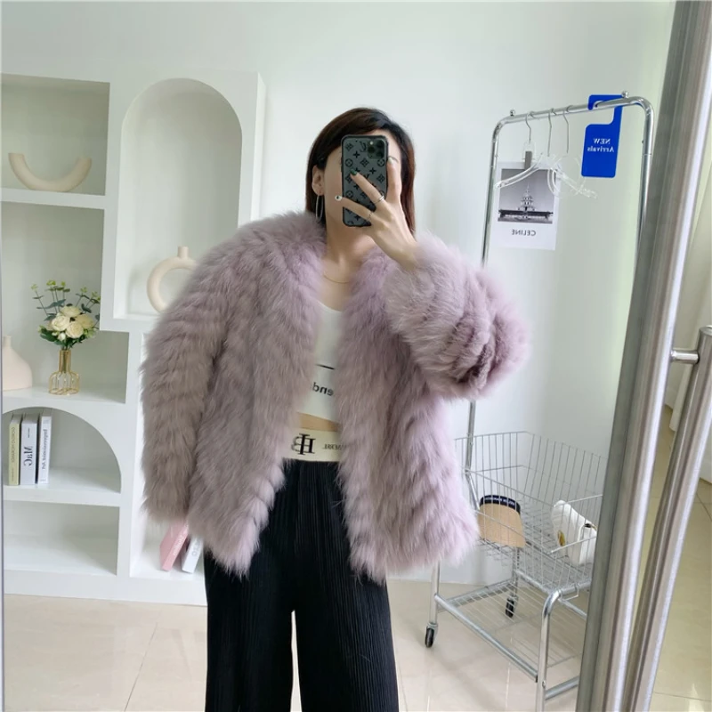 RosEvans New Solid Temperament Natural Fox Fur Coat Warm Fashion Women Slim Cardigan Fur Coats Short Jacket Female Autumn Winter
RosEvans New Solid Temperament Natural Fox Fur Coat Warm Fashion Women Slim Cardigan Fur Coats Short Jacket Female Autumn Winter