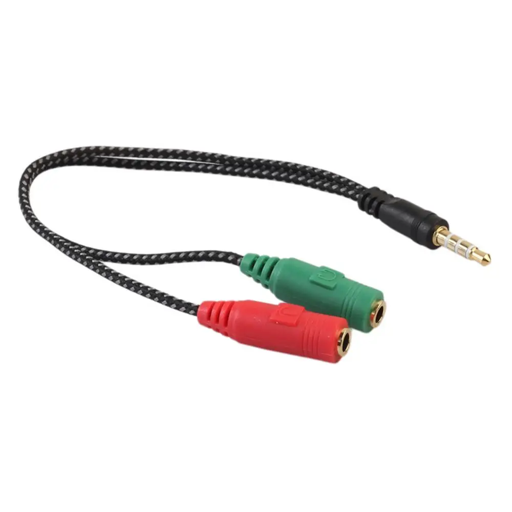 

Адаптер для кабеля 3,5 мм штекер на 2 гнезда разветвитель Джек аудио Микрофон Гарнитура разветвитель преобразователь компьютерные кабели и разъемы
