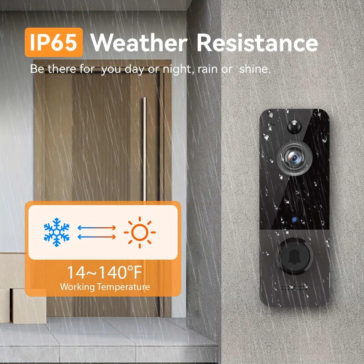 Smart Wireless Doorbell Camera: Human & Motion Detection, HD Live Image, 2-Way Audio
Smart Wireless Doorbell Camera: Human & Motion Detection, HD Live Image, 2-Way Audio