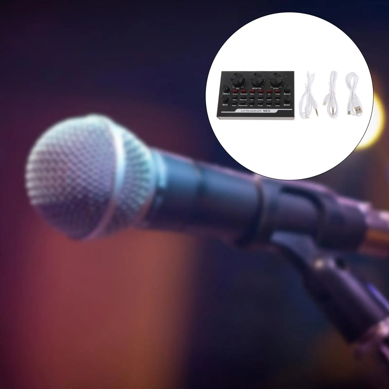 USB Live Sound Card BT Audio Mixer for Laptop Tablets Headset Computer
USB Live Sound Card BT Audio Mixer for Laptop Tablets Headset Computer