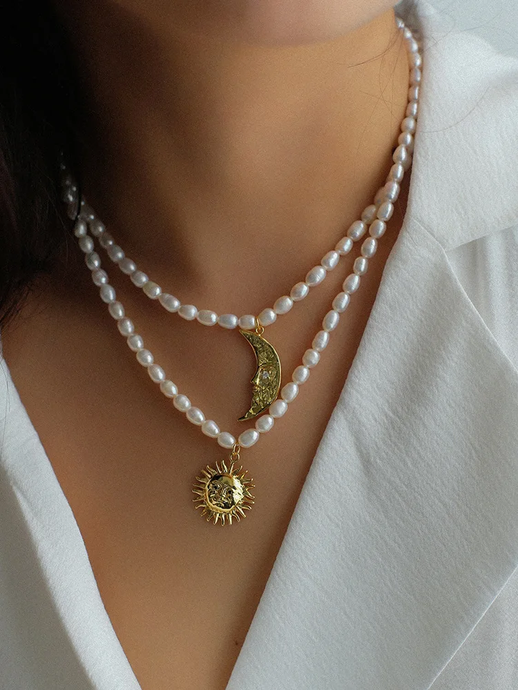 Fashion Sun Moon Pearl Necklace Female Personality Sun Moon Freshwater Pearl Necklace
Fashion Sun Moon Pearl Necklace Female Personality Sun Moon Freshwater Pearl Necklace