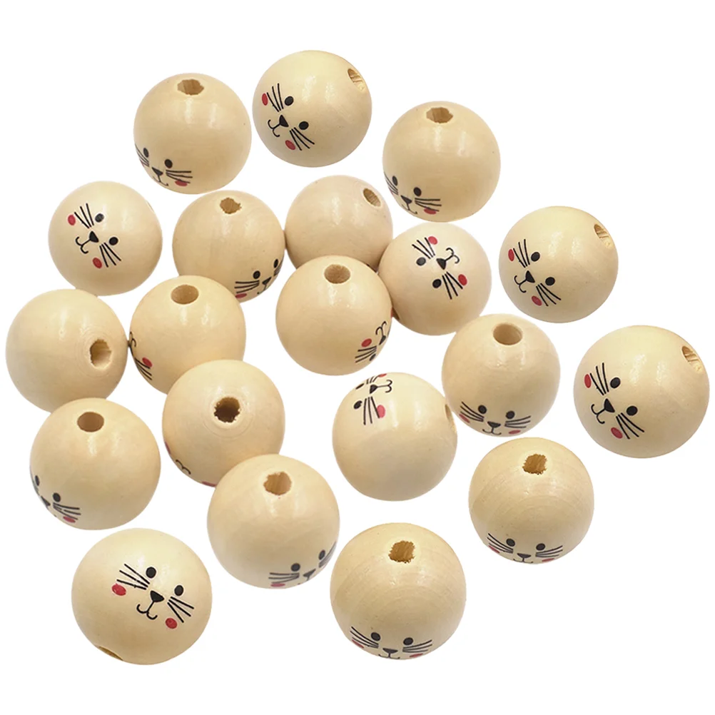 20 Pcs Cat Wooden Beads Round Craft Jewelry Wreath Large Hole Spacer Making DIY Bulk
20 Pcs Cat Wooden Beads Round Craft Jewelry Wreath Large Hole Spacer Making DIY Bulk