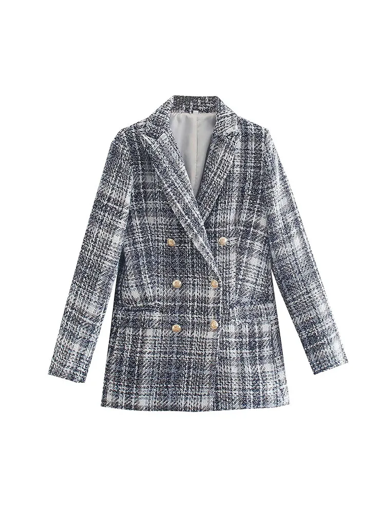 BM&MD&ZA 8118108 Women 2022 New Fashion lattice Textures Blazer Coat Vintage Long Sleeve Pockets Female Outerwear Chic 8118/108
BM&MD&ZA 8118108 Women 2022 New Fashion lattice Textures Blazer Coat Vintage Long Sleeve Pockets Female Outerwear Chic 8118/108