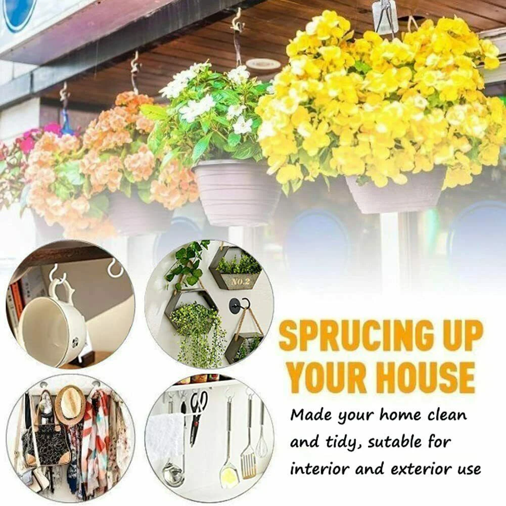 14pcs/set Balcony Bathroom Plant Hanging Hook Hangers Basket Brackets Black/White Ceiling Hooks Garden Hanging
14pcs/set Balcony Bathroom Plant Hanging Hook Hangers Basket Brackets Black/White Ceiling Hooks Garden Hanging