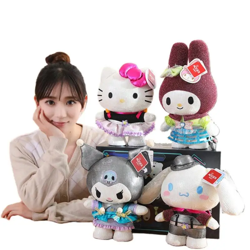Sanrios аниме Plushie Kuromi Cinnamoroll My Melody Hellokittys Детская плюшевая игрушка милая мультяшная кукла Изысканная подарочная коробка
Sanrios аниме Plushie Kuromi Cinnamoroll My Melody Hellokittys Детская плюшевая игрушка милая мультяшная кукла Изысканная подарочная коробка