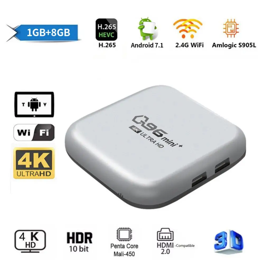Set Top Box Quad Core Amlogic S905l Smart Tv Box New Q96 Media Player Mini Tv Box
Set Top Box Quad Core Amlogic S905l Smart Tv Box New Q96 Media Player Mini Tv Box