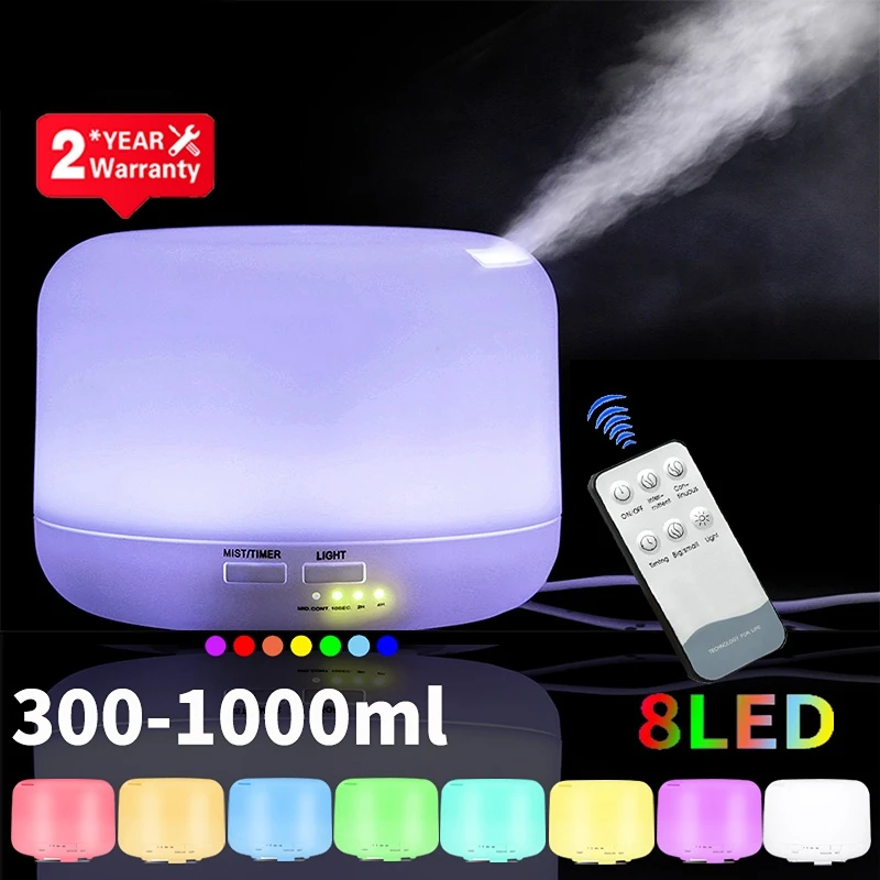 

Humidifier Essential Electric Fogger Maker Air Humidifiers LED Diffusers Diffuser Ultrasonic Mist Aroma Aromatherapy Cool