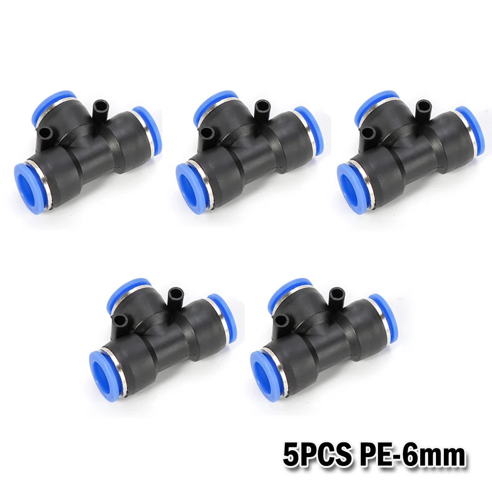 5pcs Pneumatic Fittings Pipe Connector Air Quick Release Coupling PE-6mm Male Straight Tee Union Push In PU Nylon PE Tube Hose
5pcs Pneumatic Fittings Pipe Connector Air Quick Release Coupling PE-6mm Male Straight Tee Union Push In PU Nylon PE Tube Hose