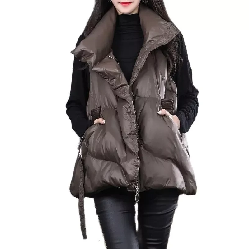 2021 New Autumn Winter Cotton Clothes Female Vest Cardigan Splicing Zipper Loose Light Thin Waistcoat Women's Vest Coat
2021 New Autumn Winter Cotton Clothes Female Vest Cardigan Splicing Zipper Loose Light Thin Waistcoat Women's Vest Coat