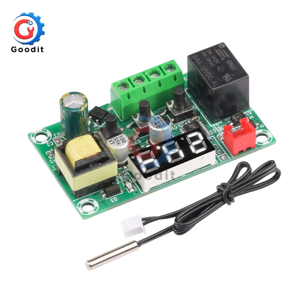 Цифровой термостат W1209, 12 В постоянного тока, пластина переключателя NTC, Белый светодиодный дисплей, диапазон контроля температуры-50-110 °C, ре...
Цифровой термостат W1209, 12 В постоянного тока, пластина переключателя NTC, Белый светодиодный дисплей, диапазон контроля температуры-50-110 °C, ре...