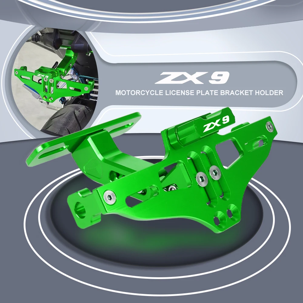 Motorcycle Fender Eliminator Adjustable License Plate Holder Bracket LED Light For KAWASAKI ZX9 ZX-9 ZX9R ZX 9R 1994-2003 2004
Motorcycle Fender Eliminator Adjustable License Plate Holder Bracket LED Light For KAWASAKI ZX9 ZX-9 ZX9R ZX 9R 1994-2003 2004