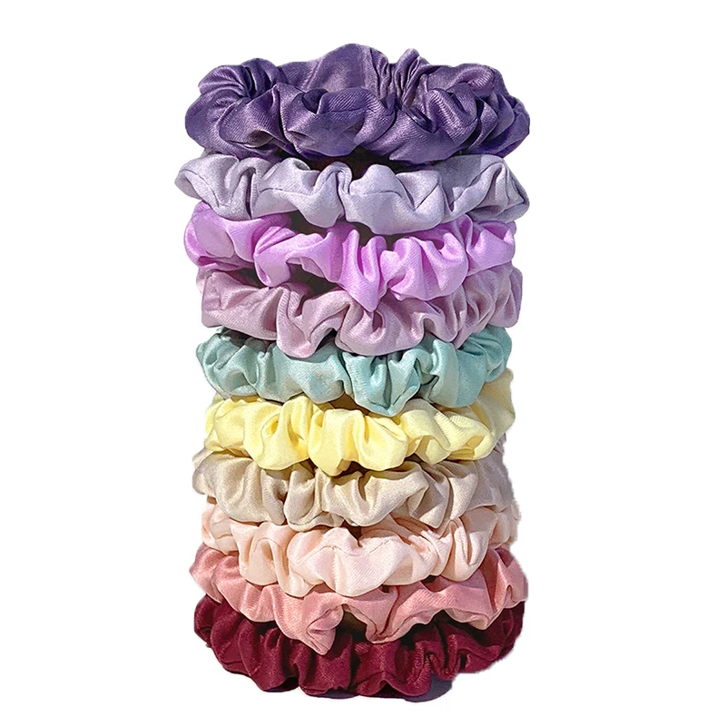 9/10pcs/set Woman Satin Hair Scrunchies Set Solid Colors Rubber Band Girls Ponytail Holders Hair Ties Women Hair Accessories
9/10pcs/set Woman Satin Hair Scrunchies Set Solid Colors Rubber Band Girls Ponytail Holders Hair Ties Women Hair Accessories