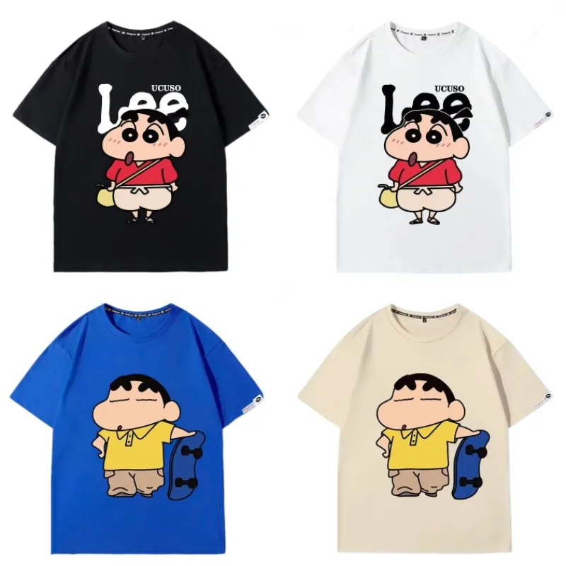 Kawaii Crayon Shin-Chan аниме Хобби Футболка с коротким рукавом для мужчин и женщин Лето 100% хлопок Круглый вырез свободная парная с рукавом до локтя 
Kawaii Crayon Shin-Chan аниме Хобби Футболка с коротким рукавом для мужчин и женщин Лето 100% хлопок Круглый вырез свободная парная с рукавом до локтя