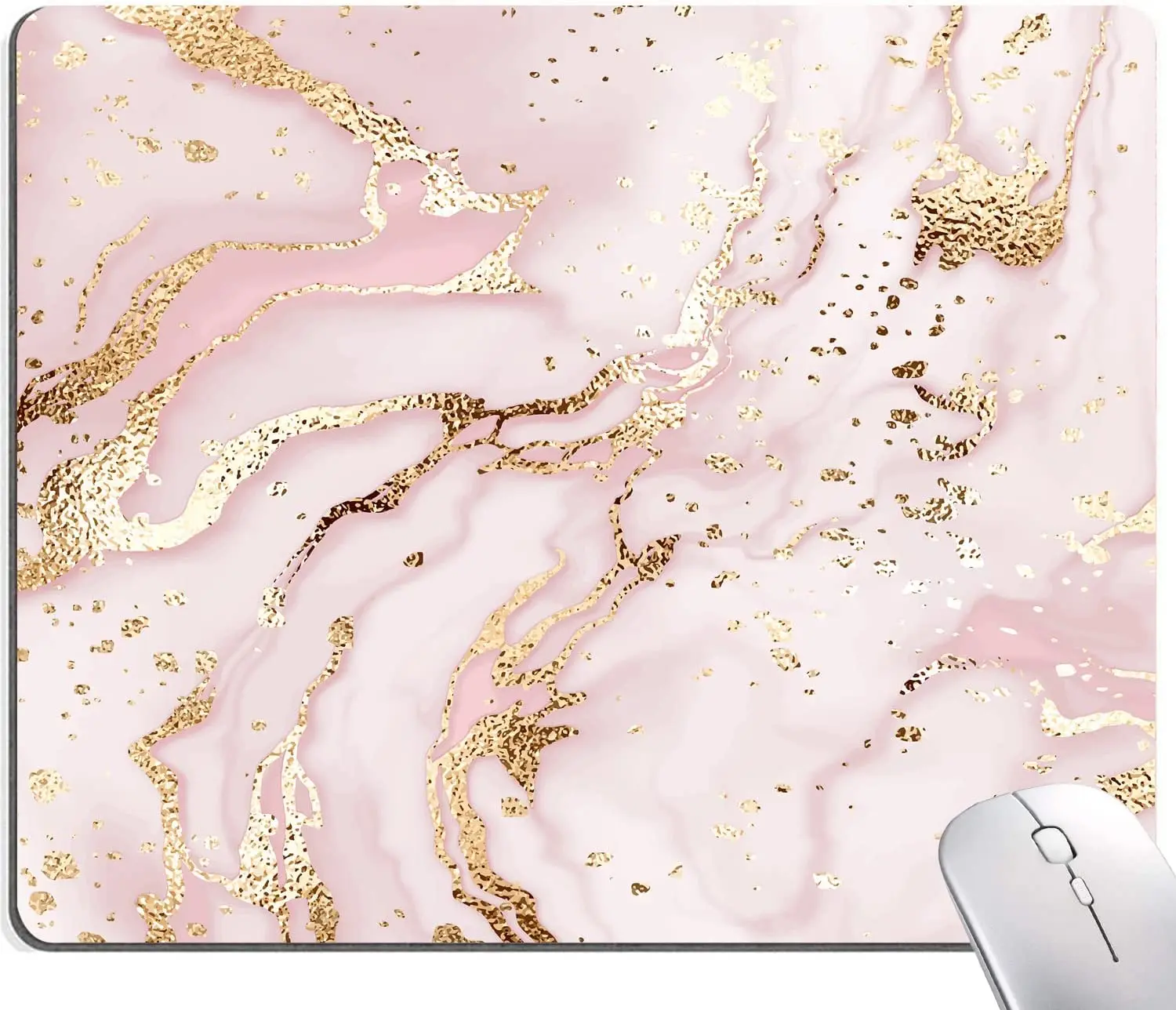 Pink Gillter Marble Mouse Pad Premium-Textured Mouse Mat Non-Slip Rubber Base Mousepad for Laptop Computer PC 9.5×7.9 Inch
Pink Gillter Marble Mouse Pad Premium-Textured Mouse Mat Non-Slip Rubber Base Mousepad for Laptop Computer PC 9.5×7.9 Inch