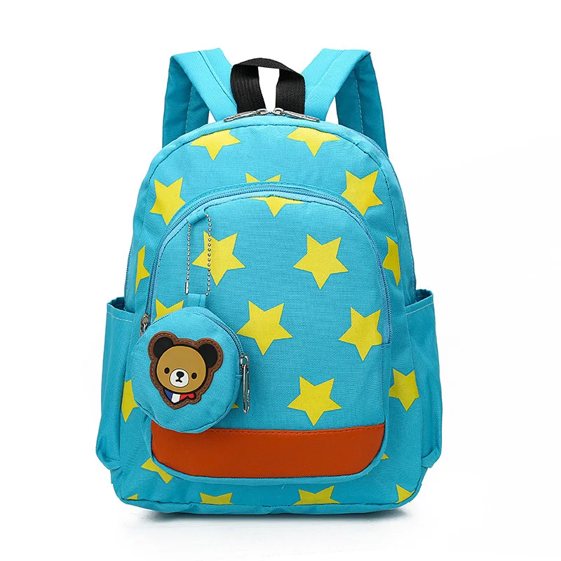 

Nylon Children Backpacks Stars Printing Kids Kindergarten School Bags Backpacks Cute Rucksack Baby Boys Girls Nursery Toddler