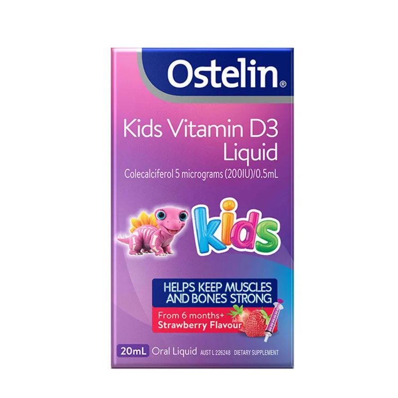 

Australia Imported Ostelin Kids VD Liquid Liquid Vitamin D Drops Calcium Supplement Strawberry Flavor 20ml