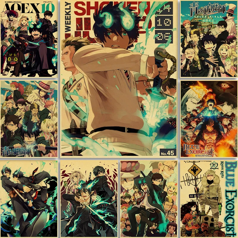 Retro Anime Ao no Exorcist Vintage Poster Canvas Painting Home Decal Art Painting Wall Sticker Cafe Bar Decoration
Retro Anime Ao no Exorcist Vintage Poster Canvas Painting Home Decal Art Painting Wall Sticker Cafe Bar Decoration