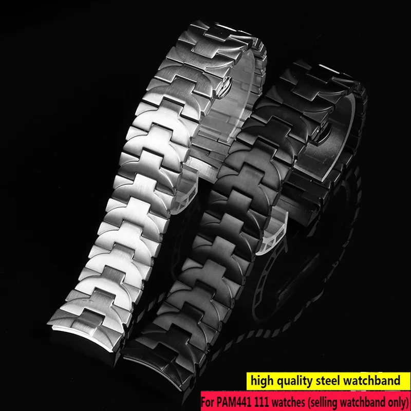 316L Stainless steel watch strap 22mm 24mm watchband for PAM111 PAM441 watch band Curved soild metal bracelet for men
316L Stainless steel watch strap 22mm 24mm watchband for PAM111 PAM441 watch band Curved soild metal bracelet for men
